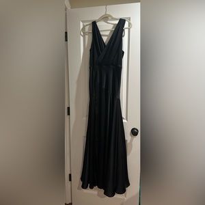 Fame & partners size 8 black formal dress